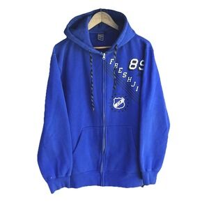 Vintage Freshjive Fresh Jive 89 Zip Hoodie Blue Graphic Streetwear Men's XL